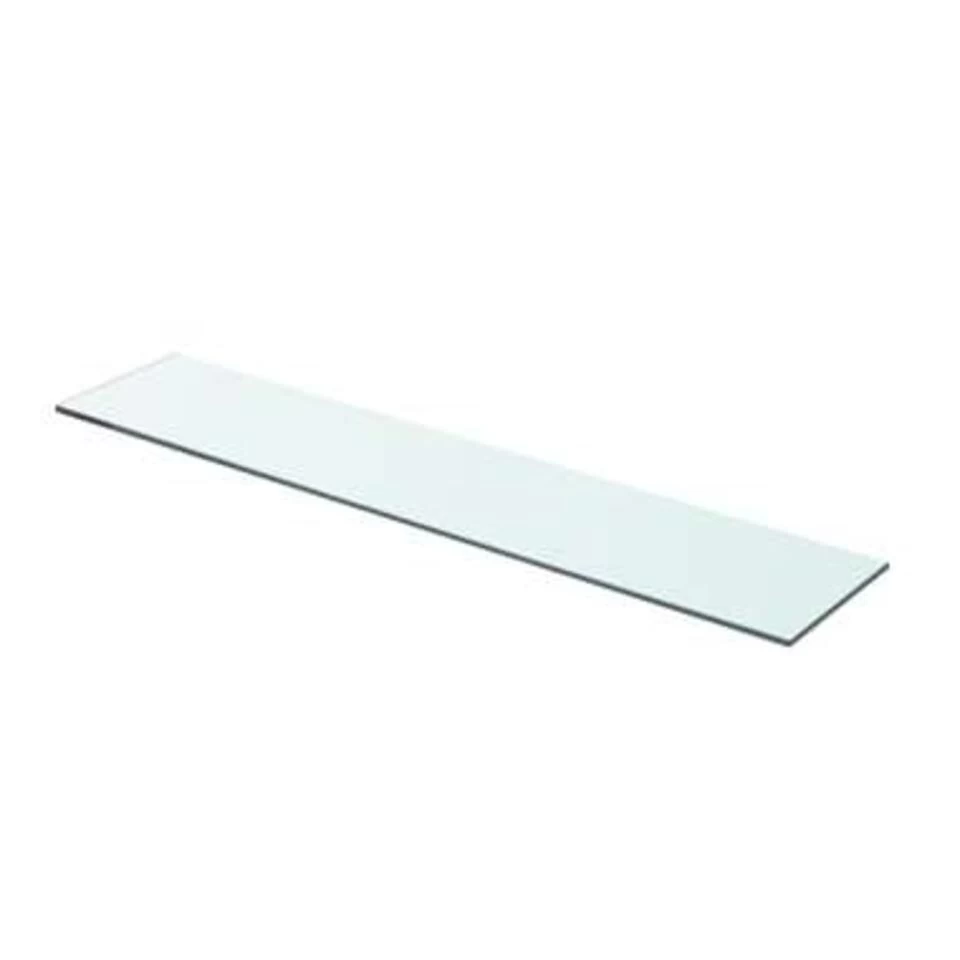 VidaXL Schappen 2 St 70x15 Cm Glas Transparant - Afbeelding 2