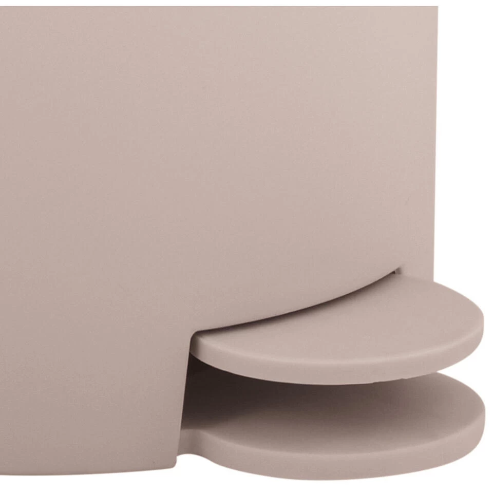 MSV Kleine Badkamer/toilet Pedaalemmer - Beige - 3L - 15 X 27cm - Afbeelding 4