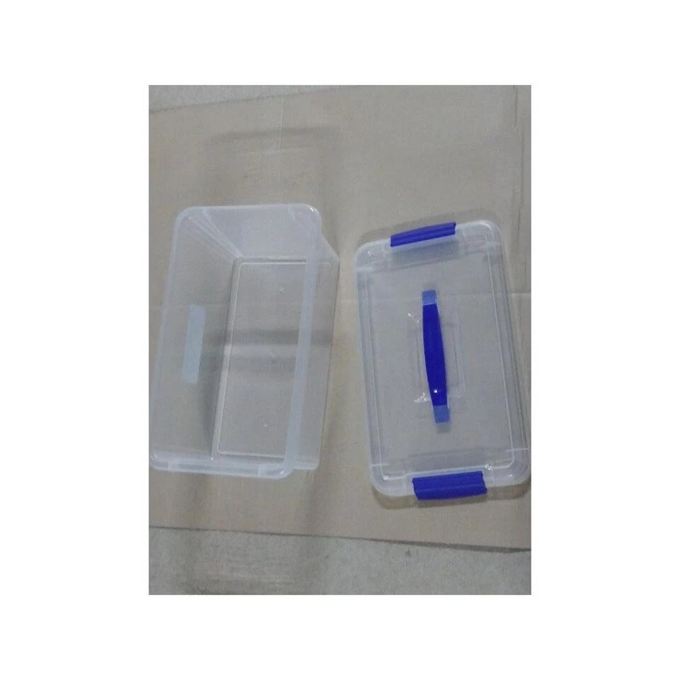 Opslagbak/organizer Met Deksel 10 Liter Transparant - Afbeelding 3