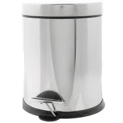 Vuilnisbak/pedaalemmer Zilver 3 Liter 24 Cm Rvs