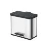 Prullenbak Oko Trio Plus 3x9 RVS L - Hailo