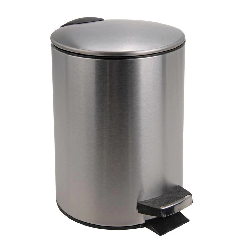 Merkloos Pedaalemmer - RVS - Mat - 3 L - 23 Cm