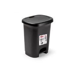 PlasticForte Pedaalemmer - Zwart - Kunststof - 8 L - 30 Cm