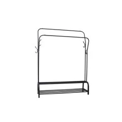 O'DADDY® Kledingrek Metaal - Dubbele Buis Tot 25 Kg - 110x33x 157 - Zw