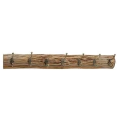 Deco By Boltze Kapstok - Hout Met Staal - Antiek Look - 75 Cm