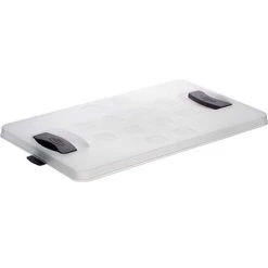 Square Deksel - Voor Krat 26L Transparant