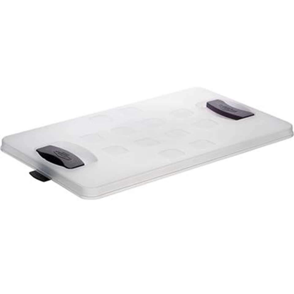 Square Deksel - Voor Krat 26L Transparant