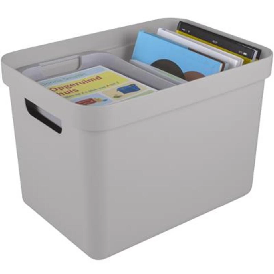 Sigma Home Opbergbox 18L Grijs - Afbeelding 3