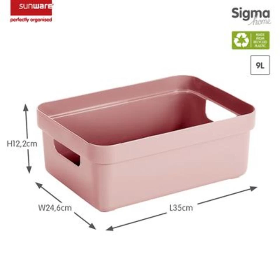 Sigma Home Opbergbox 9L Roze - Afbeelding 2