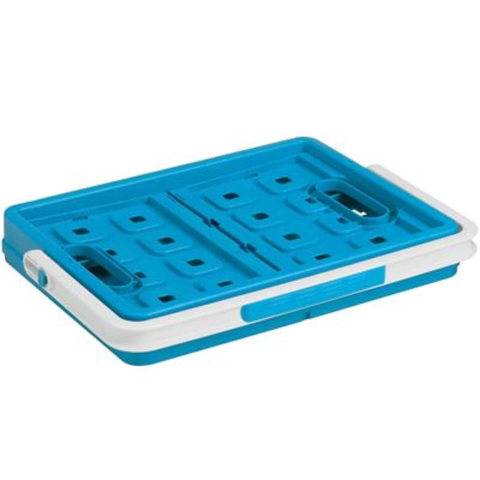 Square Vouwkrat Met Handgreep 24L Blauw - Afbeelding 3