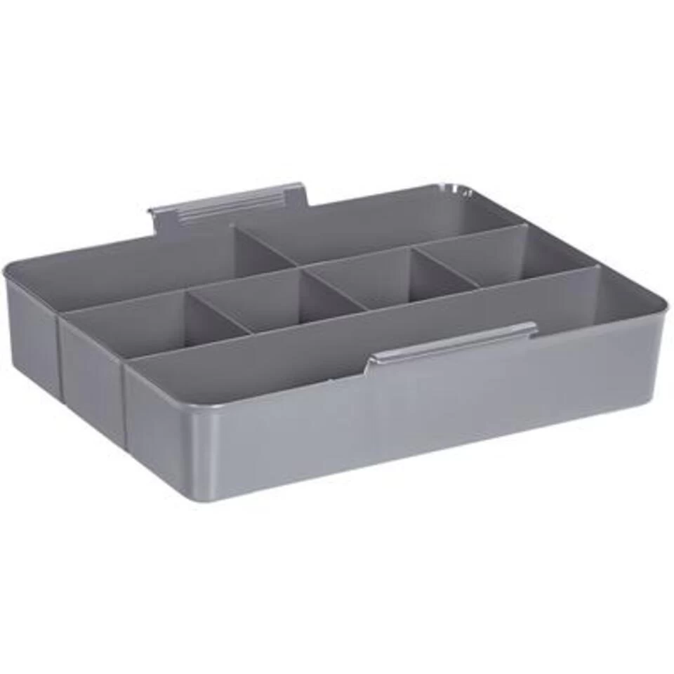 Q-line Opbergbox Met Inzet 15L Transparant Metaal - Afbeelding 4