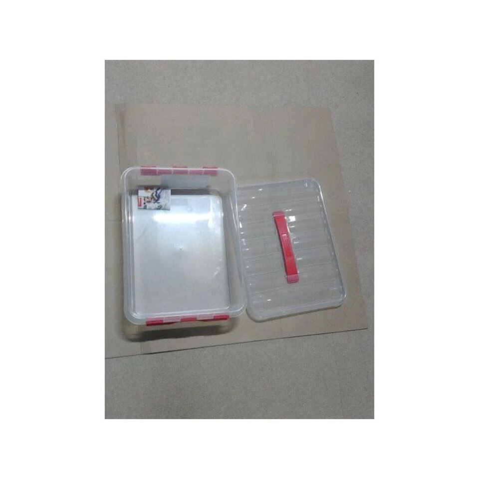 Q-line Opbergbox 10L Transparant Rood - Afbeelding 2