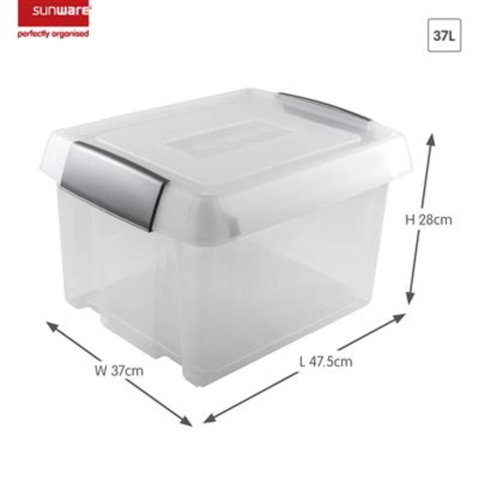Nesta Hangmappen Box Met 2 Strips 37L Transparant Grijs - Afbeelding 2