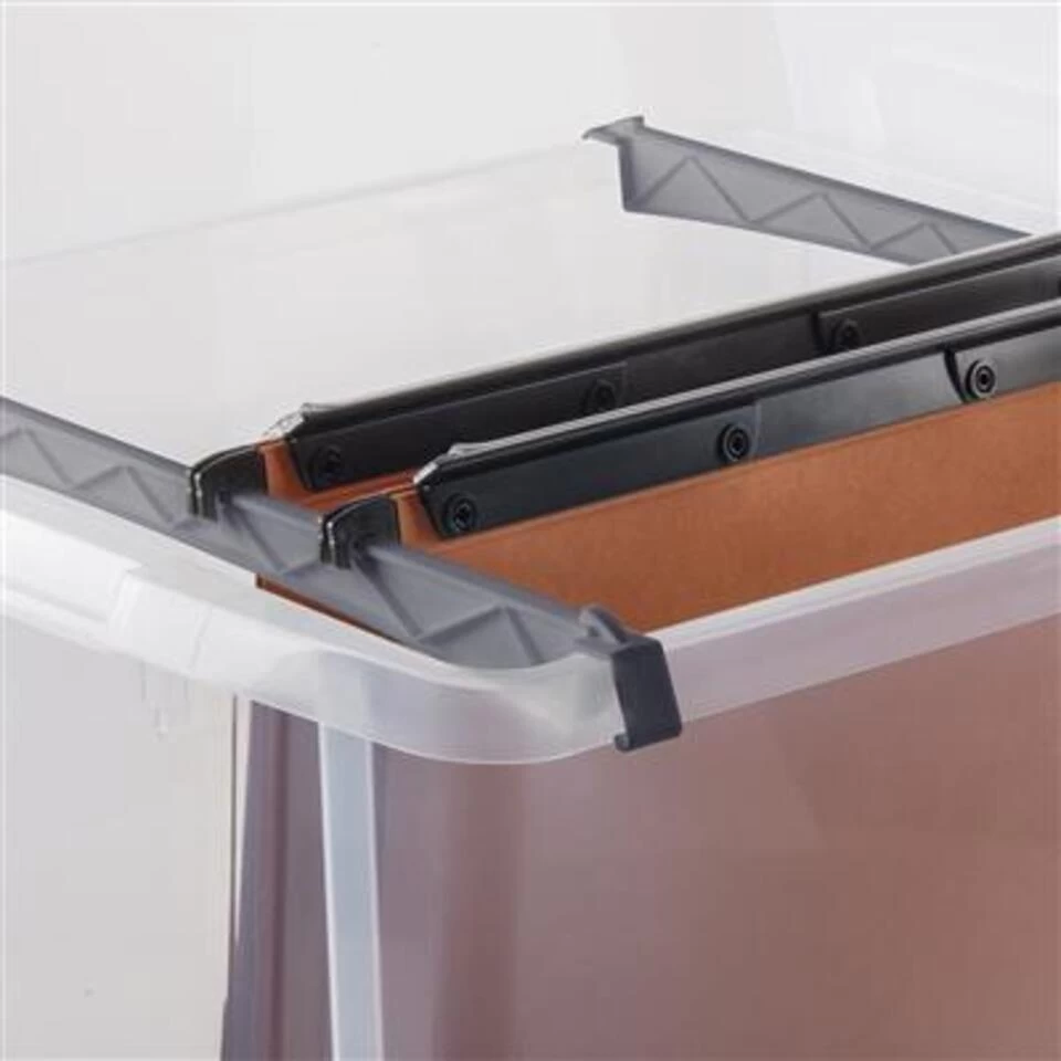 Nesta Hangmappen Box Met 2 Strips 37L Transparant Grijs - Afbeelding 3