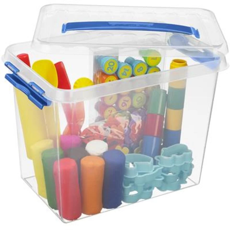 Q-line Opbergbox 9L Transparant Blauw - Afbeelding 4