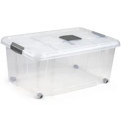 Forte Plastics Opslagbak - 36 L - Organizer Met Deksel - 59 X 40 Cm