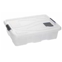 Hega Hogar Opbergbox - Met Deksel - Kunststof - 28L - 62 X 45 X 17 Cm