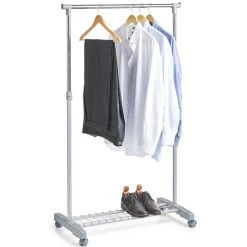 Zeller Kledingrek - Mobiel - Verstelbaar - 170 Cm