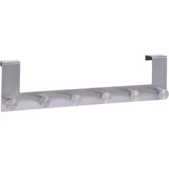 Merkloos Deurkapstok - Zilverkleurig - 6-haaks - 39 Cm