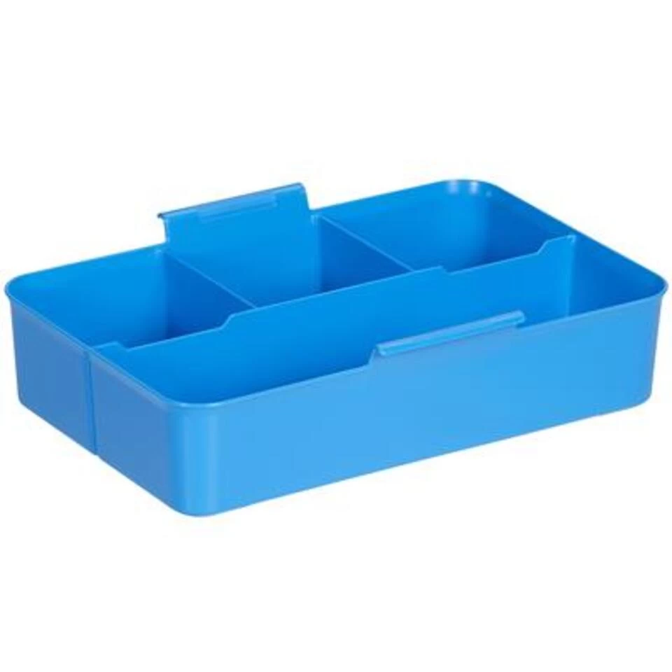 Q-line Opbergbox Met Inzet 9L Transparant Blauw - Afbeelding 3