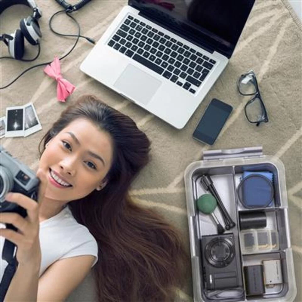 Q-line Opbergbox Met Inzet 6L Transparant Metaal - Afbeelding 3