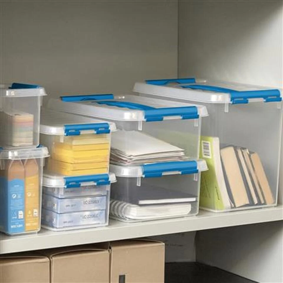 Q-line Opbergbox 2L Transparant Blauw - Afbeelding 3