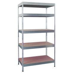 ERRO Stellingkast Met 5 Planken - Zilver - 90cm