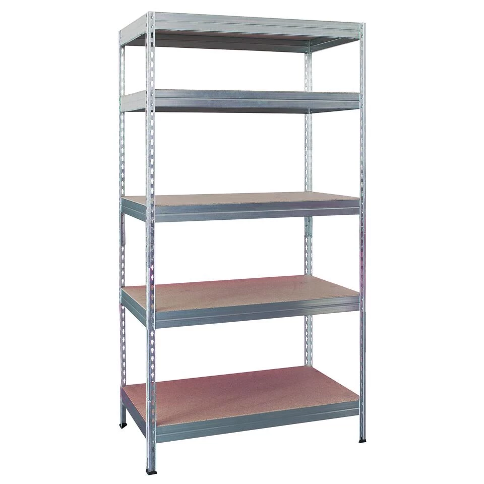 ERRO Stellingkast Met 5 Planken - Zilver - 90cm