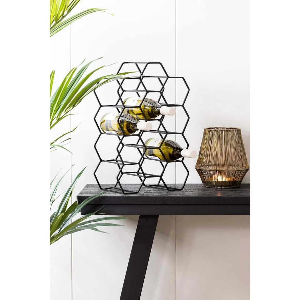 Wijnrek Salbris - Zwart - 12 Flessen - Afbeelding 2