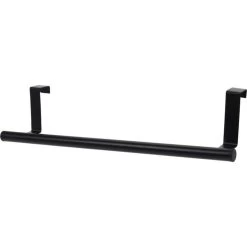 Deurkapstok - Zwart - Metaal - 37 Cm