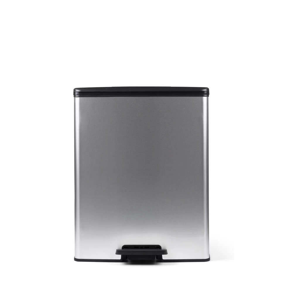 Curver Decobin Duo Prullenbak - 26L+26L - Zilver Metallic - Afbeelding 4