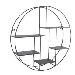 LOFT42 Wally Wandrek Rond - Metaal - Mat Zwart - 70x70x15