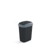 Curver Dual Touch Vuilbak M 25L Zwart/Grijs