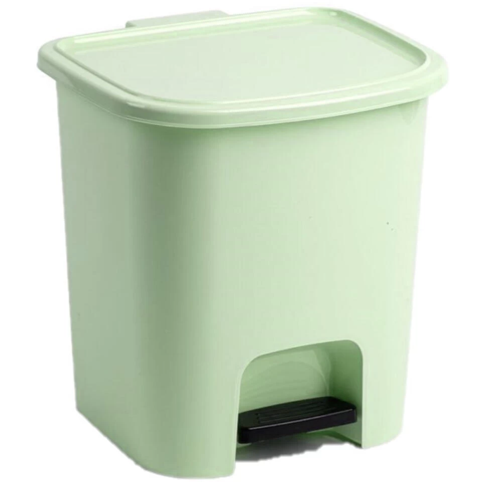 PlasticForte Pedaalemmer - Mintgroen - 7 L - 24 X 22 X 25.5 Cm