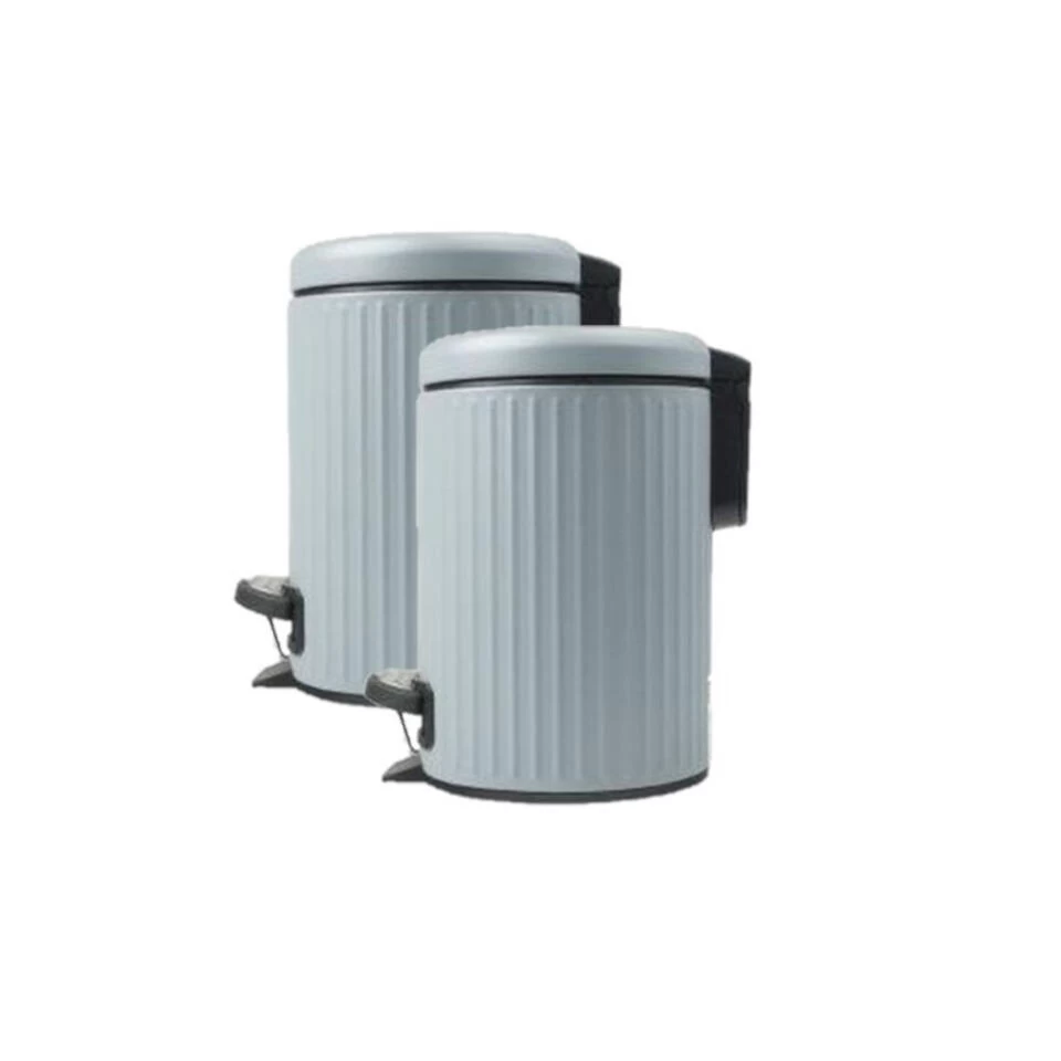 Merkloos Pedaalemmer - Blauw - 3 L - L22 X B16 X H25 Cm - Afbeelding 2