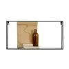 WOOOD Meert Wandplank XL - Metaal - Zwart - 35x70x20