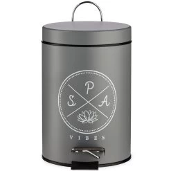 Berilo Pedaalemmer - Donkergrijs - 3 L - 17 X 25 Cm