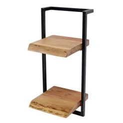 Giga Meubel Wandplank Edge - 30x25x65cm - Acaciahout & Staal