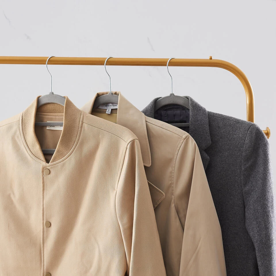 ACAZA Set Van 30 Anti-slip Kleerhangers, Fluweel, Kapstokken Met Broeklat, Grijs - Afbeelding 2