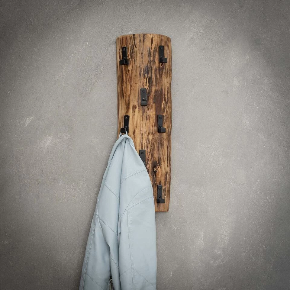 Hoyz - Kapstok Boomstam - 8 Haken - Hout - Afbeelding 2