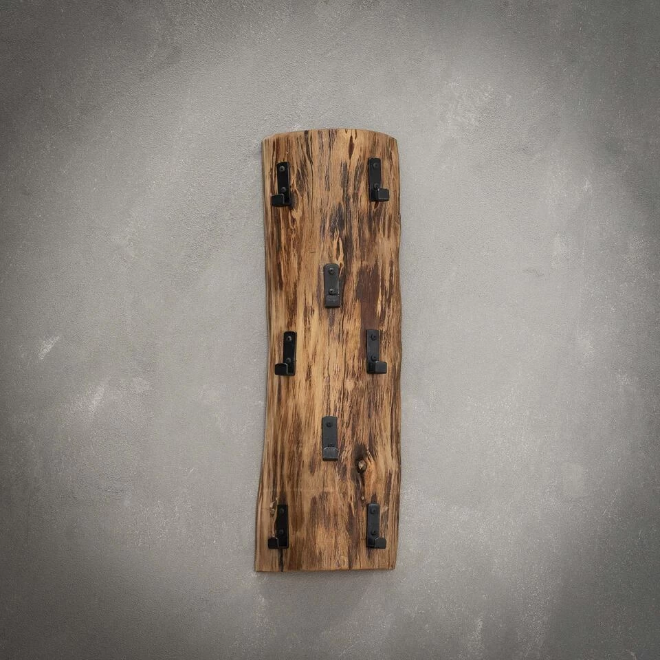 Hoyz - Kapstok Boomstam - 8 Haken - Hout - Afbeelding 3