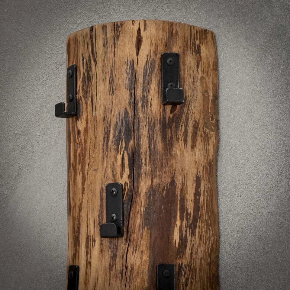 Hoyz - Kapstok Boomstam - 8 Haken - Hout - Afbeelding 4