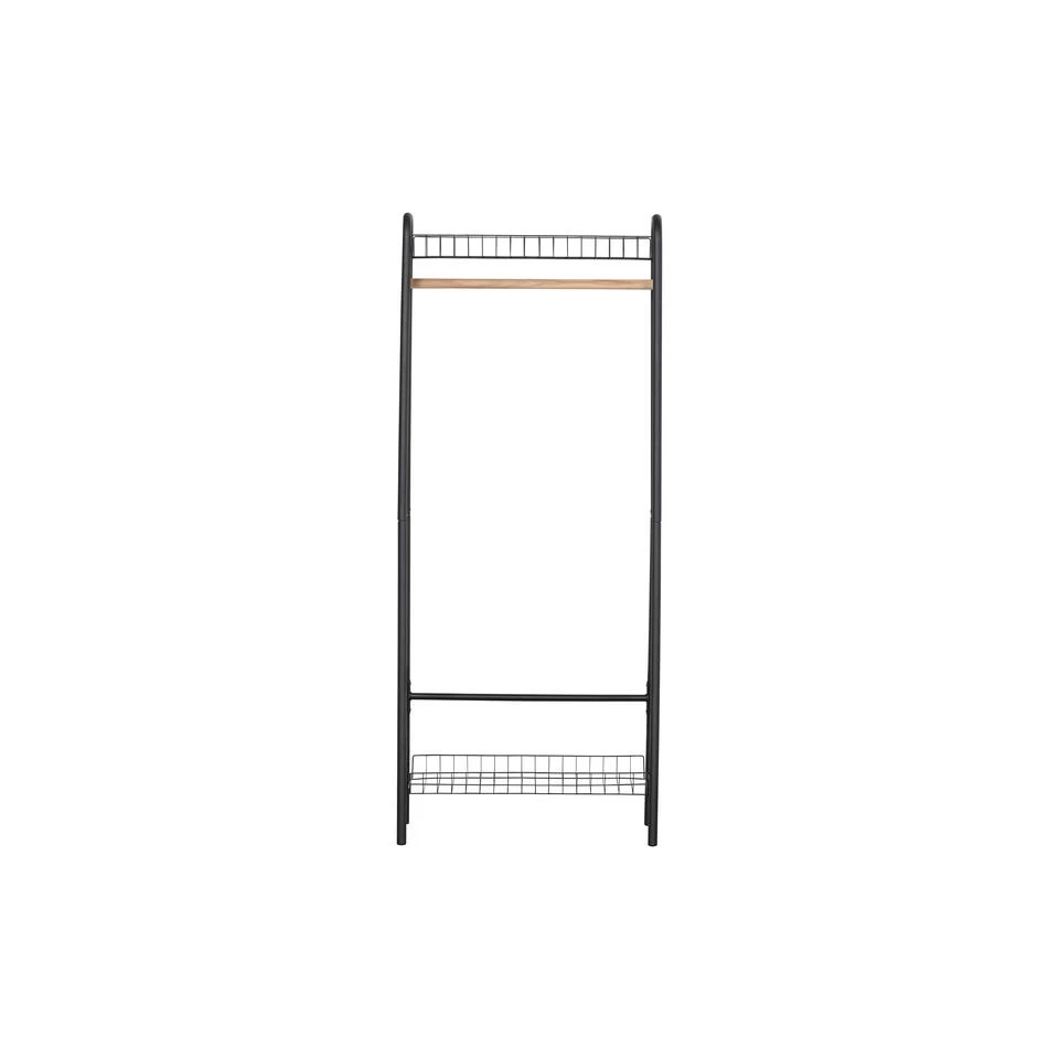 WOOOD Jovi Kledingrek - Metaal - Zwart - 167x70x41 - Afbeelding 2