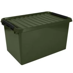 Q-line Opbergbox Recycled 62L Groen Zwart