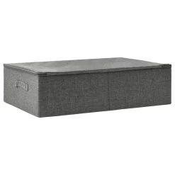 VidaXL Opbergbox 70x40x18 Cm Stof Antracietkleurig