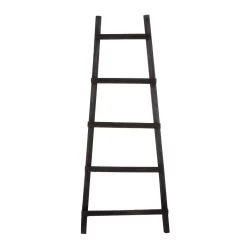 House Of Seasons Decoratie Ladder - L29 X B49 X H119 Cm - Zwart