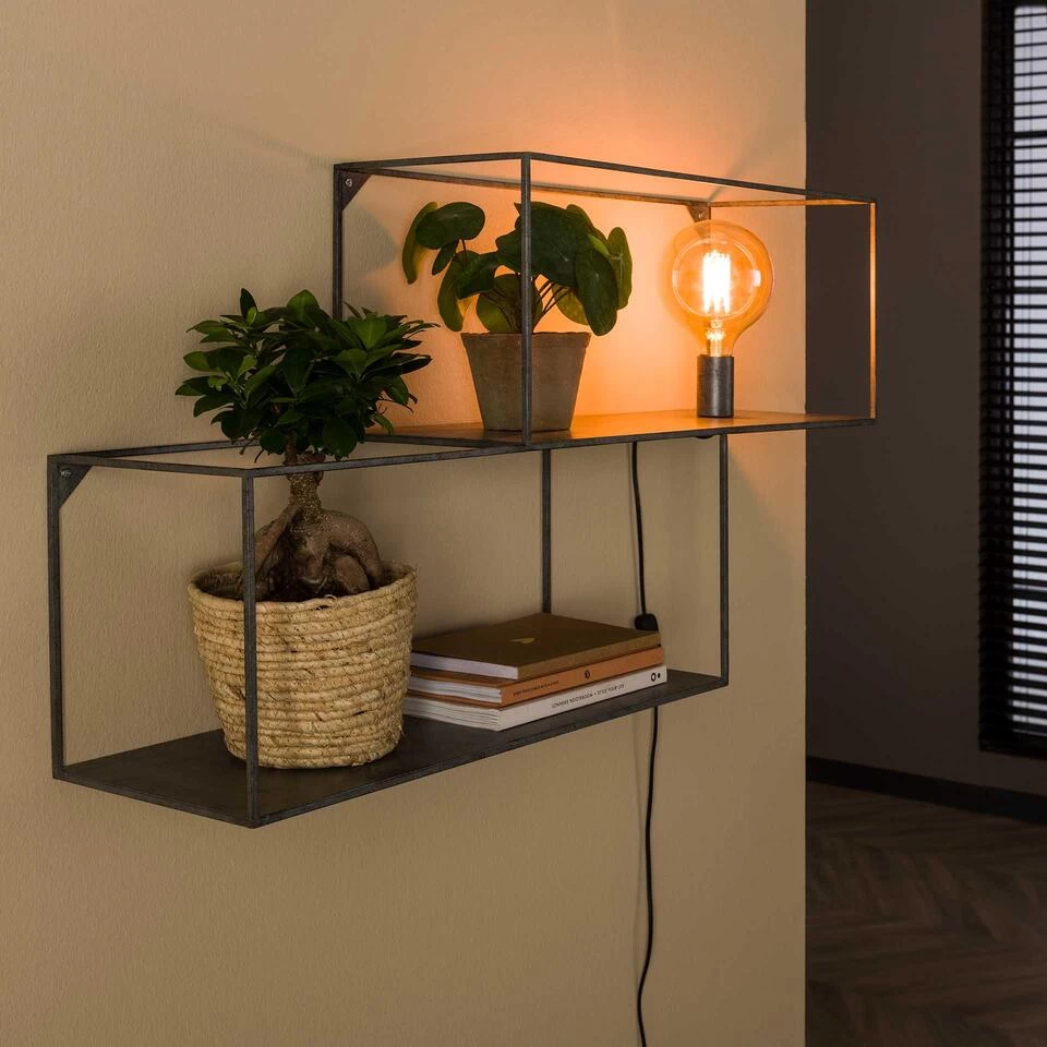 Hoyz - Wandschap 1L Cubic L / Oud Zilver - Afbeelding 3