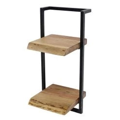 Hoyz - Wandplank Edge - 30cm - Teakhout - Bruin