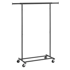 O’DADDY® Kledingrek 4 Wielen – Stabiel Tot 90kg - Garderoberek - Zwart