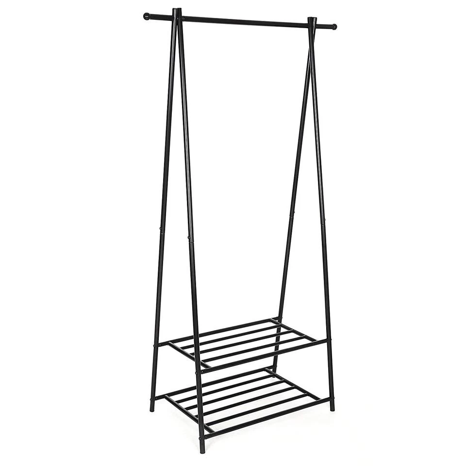 ACAZA Kledingrek - Metaal - Zwart - Afbeelding 3